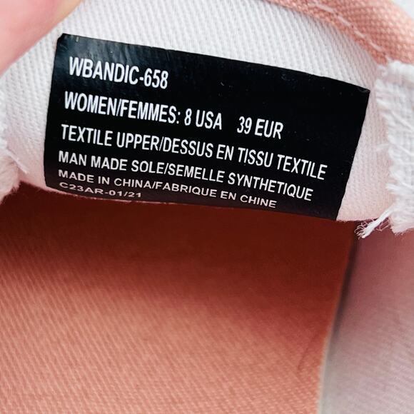 Lugz Bandit Slip-On Pink Canvas Slip-On Sneaker, Women's Size 8 EUR 39 - Picture 7 of 10